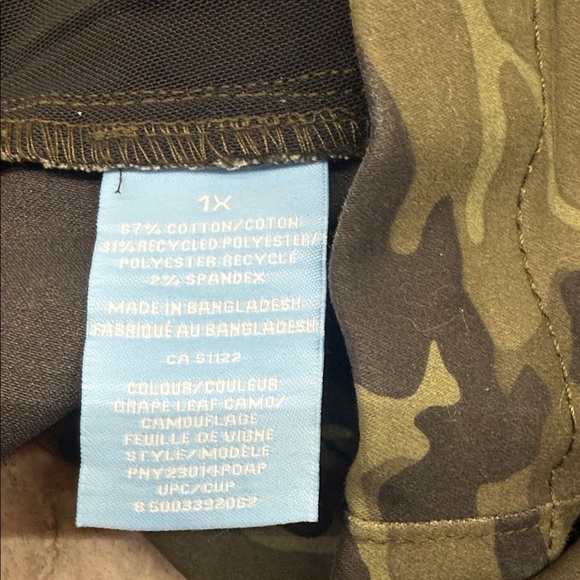 Pennman’s Plus Camouflage stretch Leggings. Size 1X Cotton polyester spandex New - Picture 10 of 11